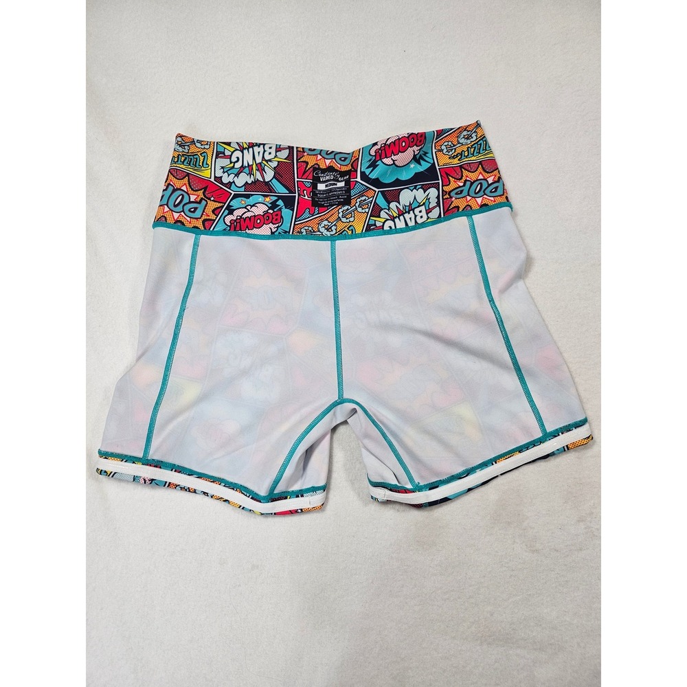 Constantly Varied Gear CVG Comic Pop Art Athletic Shorts Womens Medium 5in - Picture 9 of 10